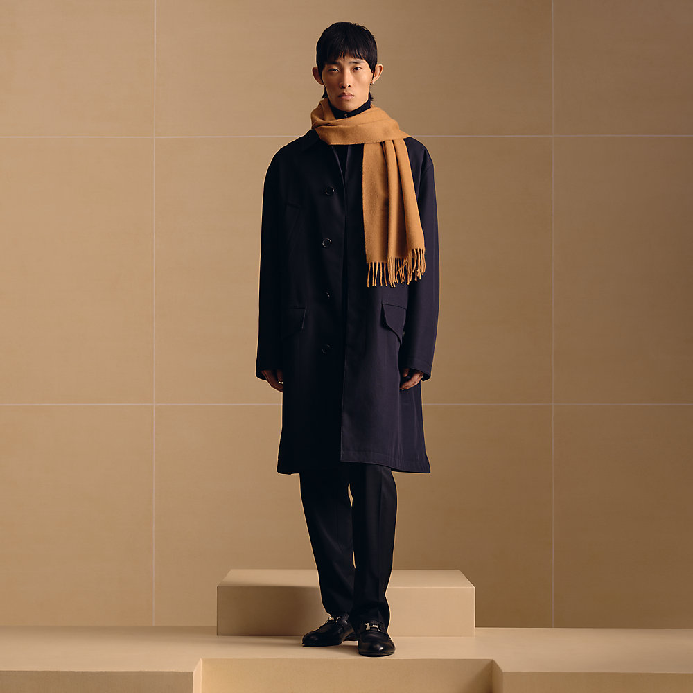 UNIE BRODEE GM MUFFLER IN COPPER BROWN CASHMERE